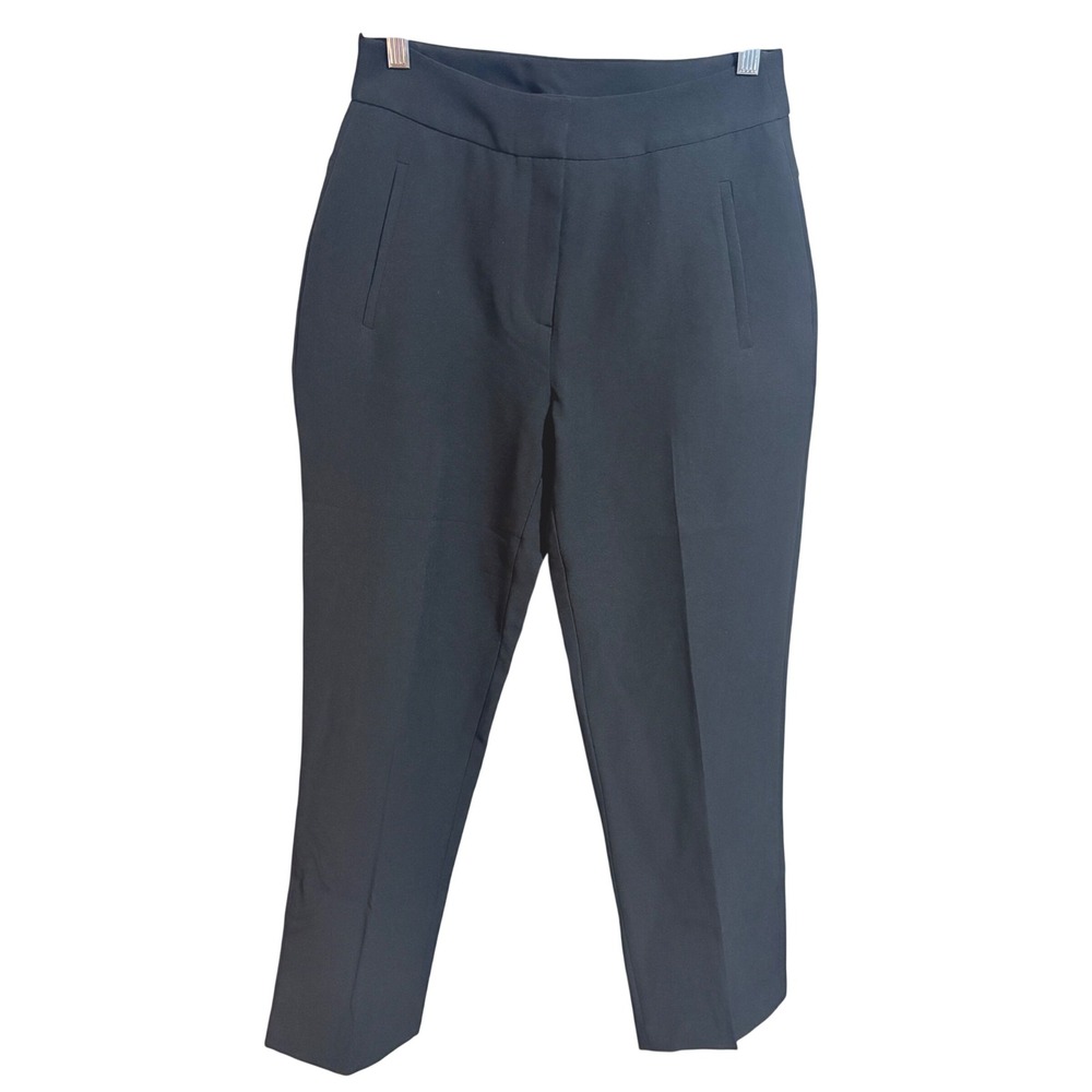 Tahari T Ankle Pants Women Size 4 Black New Career Professional Stretch Trousers
